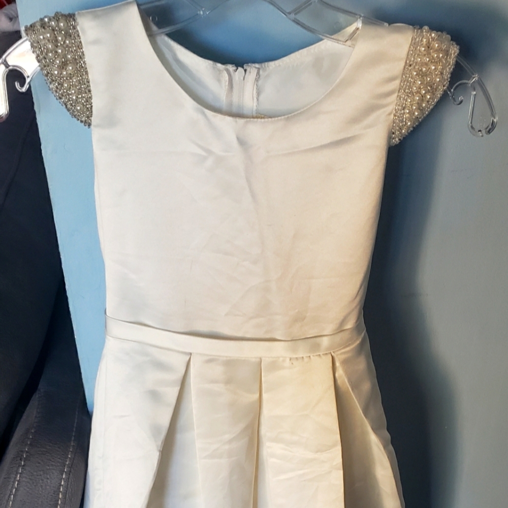 GIRLS WHITE PARTY DRESS